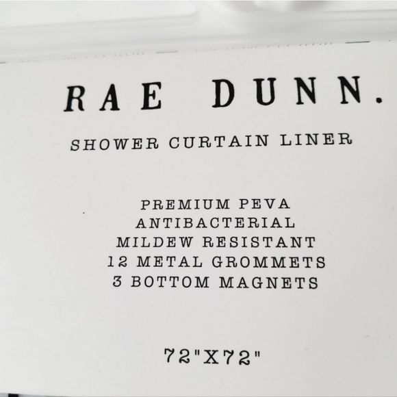 Rae Dunn Hello Gorgeous Shower Curtain Liner - Picture 4 of 5